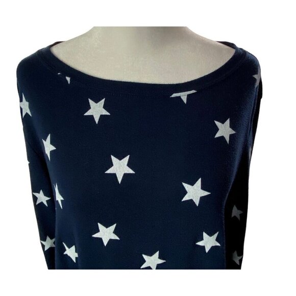 WILDFOX Stars Sailor Rope Nautical Pullover Long Sleeve Top Blue S 22-12 - Picture 5 of 15